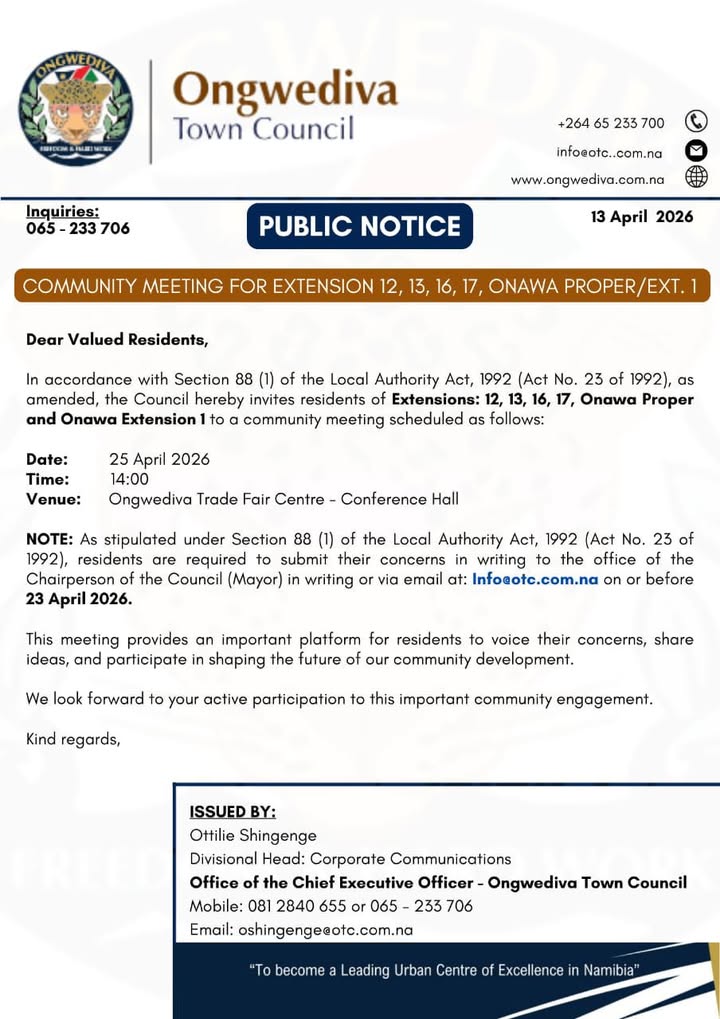 Ongwediva Town Council